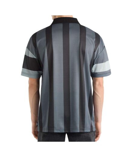 Polo noir/gris homme umbro mash