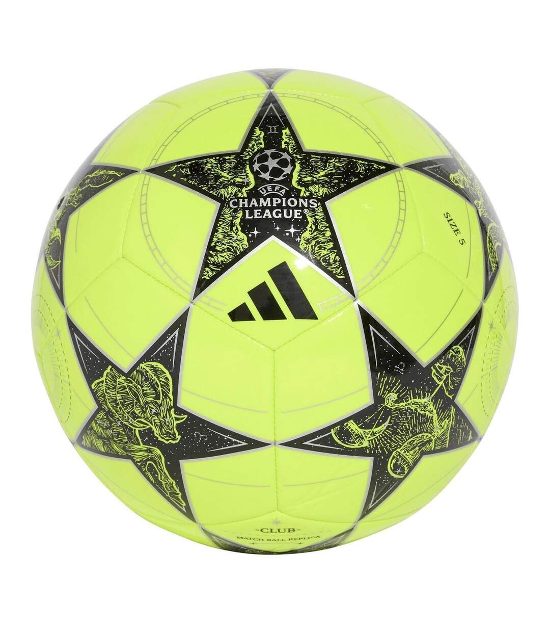 Uefa Champions League Football 4 Yellow Jet Black Adidas-1