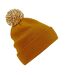 Beechfield Adults Unisex Snowstar Beanie (Orange/White) - UTBC4657