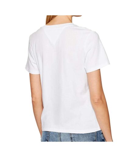 T-shirt Blanc Femme Tommy Hilfiger Regular - M