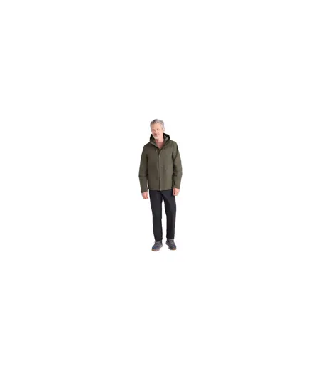 Mens Oak Waterproof Jacket Khaki Green Mountain Warehouse