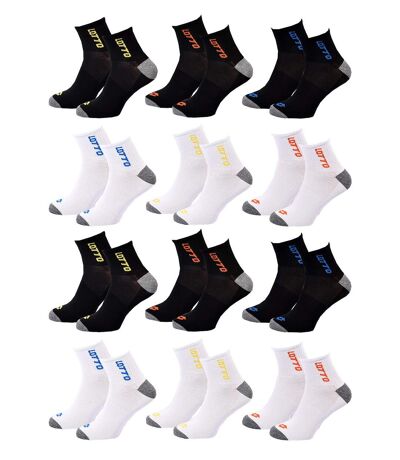 Chaussettes Homme LOTTO Pack de 12 paires QUARTER 3014