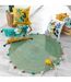 Tapis Enfant à Pompons Déco Baloo 90cm Vert-3