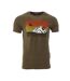 T-shirt kaki homme best mountain 2006 - l-1
