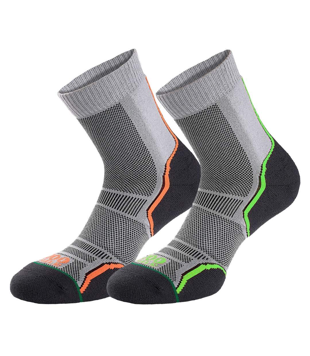 2 Pack Men's Single Layer Trail Socks - Twin Pack-3