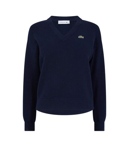 Sweat Femme Bleu Marine Foncé Lacoste