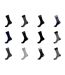 Lot de 12 paires de chaussettes de ville homme en coton peigné Serge Blanco-1