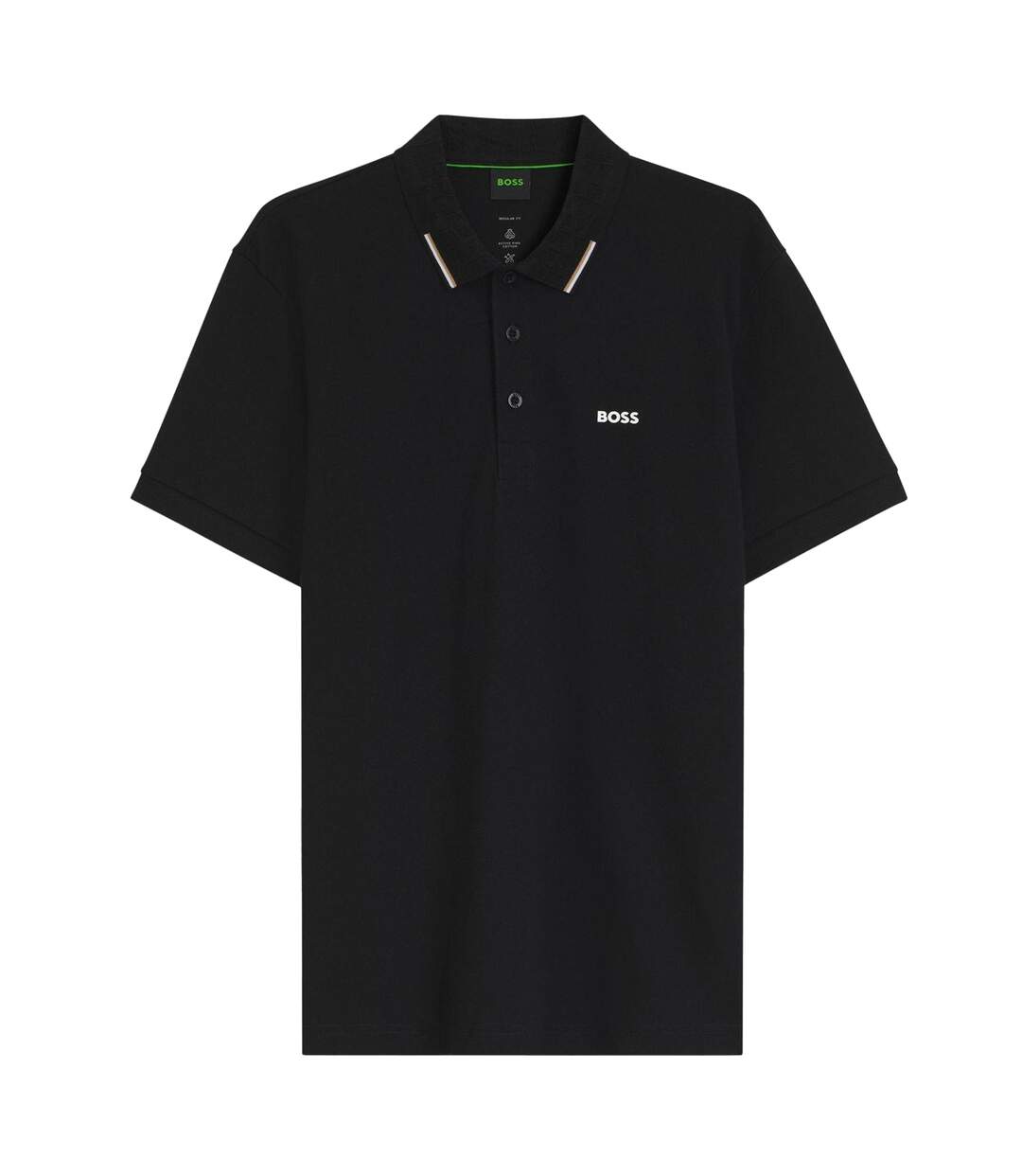 Polo Homme Noir Boss-1