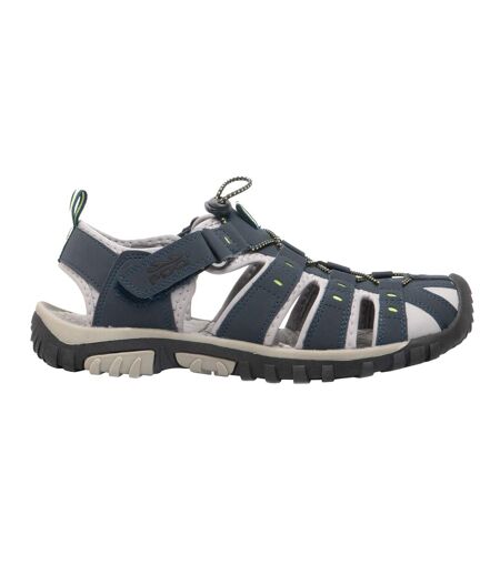 Sandales homme bleu marine/vert citron PDQ