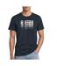 T-Shirt marine homme g-star raw faded-1
