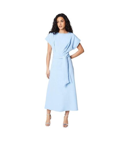 Robe mi-longue femme bleu clair Principles