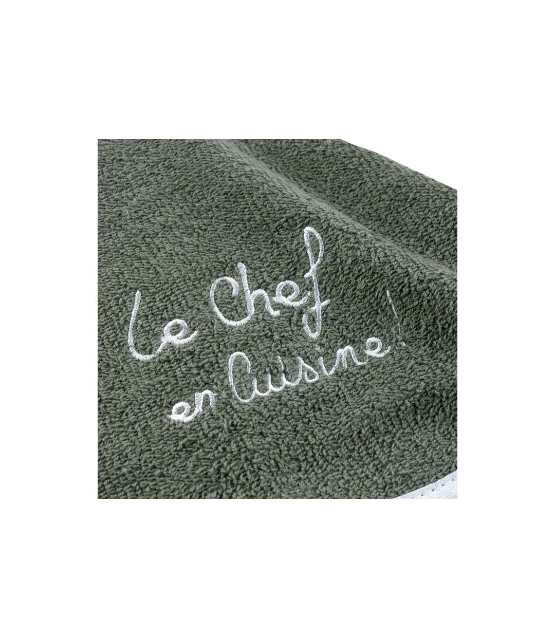 Essuie-Main Rond Cuistot 60cm Kaki-2