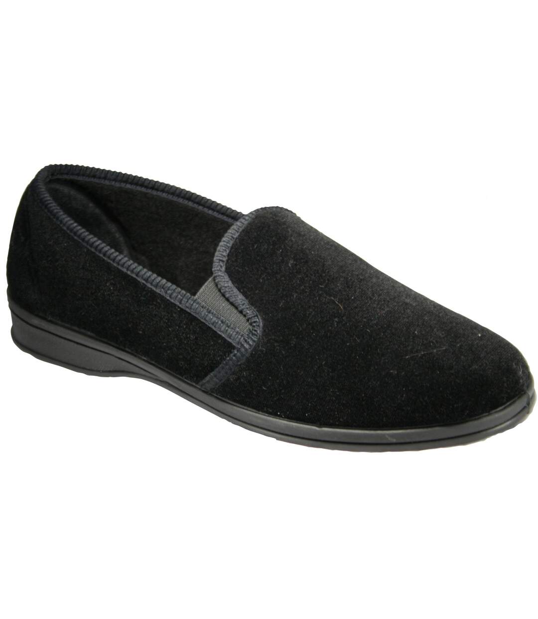 Mirak Shepton Slip-On Slipper / Mens Slippers / Classic Slippers (Black) - UTFS905-1