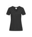 T-shirt Col V Femme Noir Stedman-2