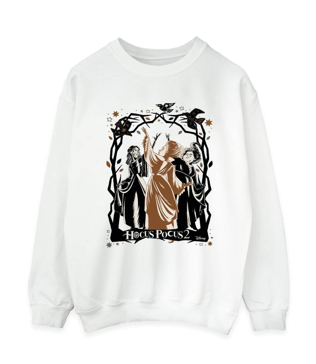 Disney - Sweat HOCUS POCUS BIRDS - Femme (Blanc) - UTBI15649-1