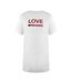 T-shirt Motif/style Bulles Femme Blanc Love Moschino-1