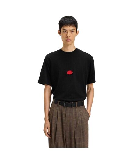 Mens Crew Neck Regular T-shirt Black Hugo