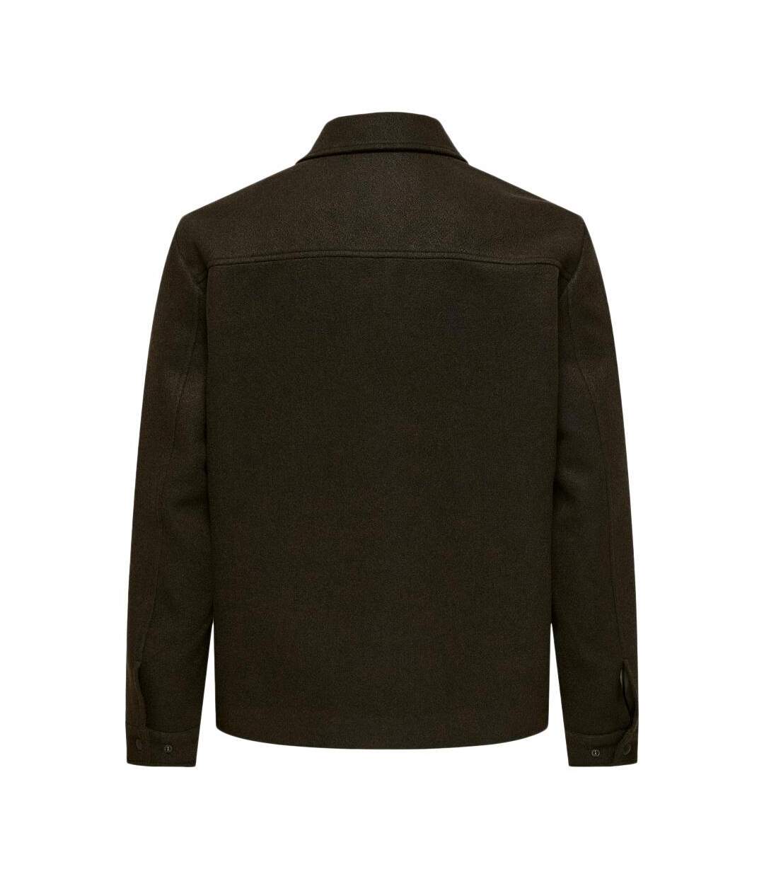 Veste marron homme only & sons ponnor-2