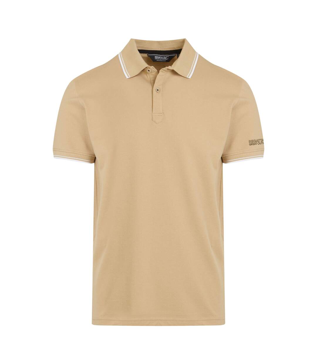 Mens Tadeo Polo Shirt Oat White Regatta-2