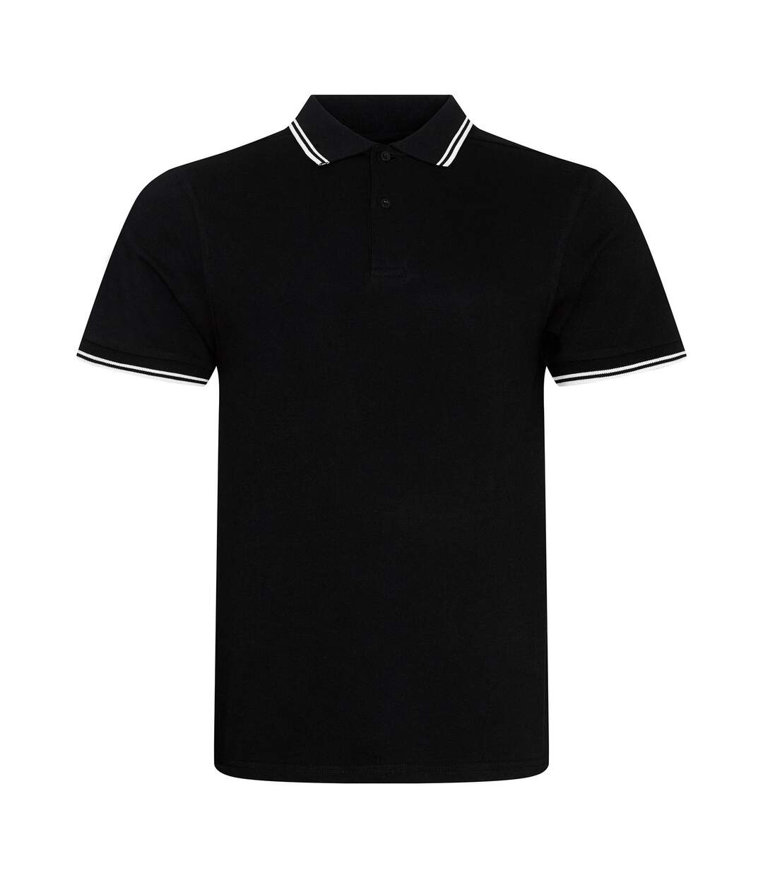 Polo homme noir / blanc AWDis-1