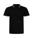 Polo homme noir / blanc AWDis-1