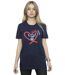 Disney Femmes/Les femmes Lilo & Stitch Love You Mum T-Shirt boyfriend en coton (Bleu marine) - UTBI30120-2