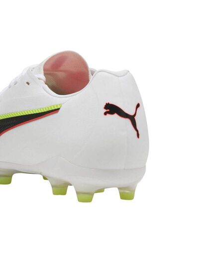 Mens King Match Firm Ground Football Boots White Black Puma