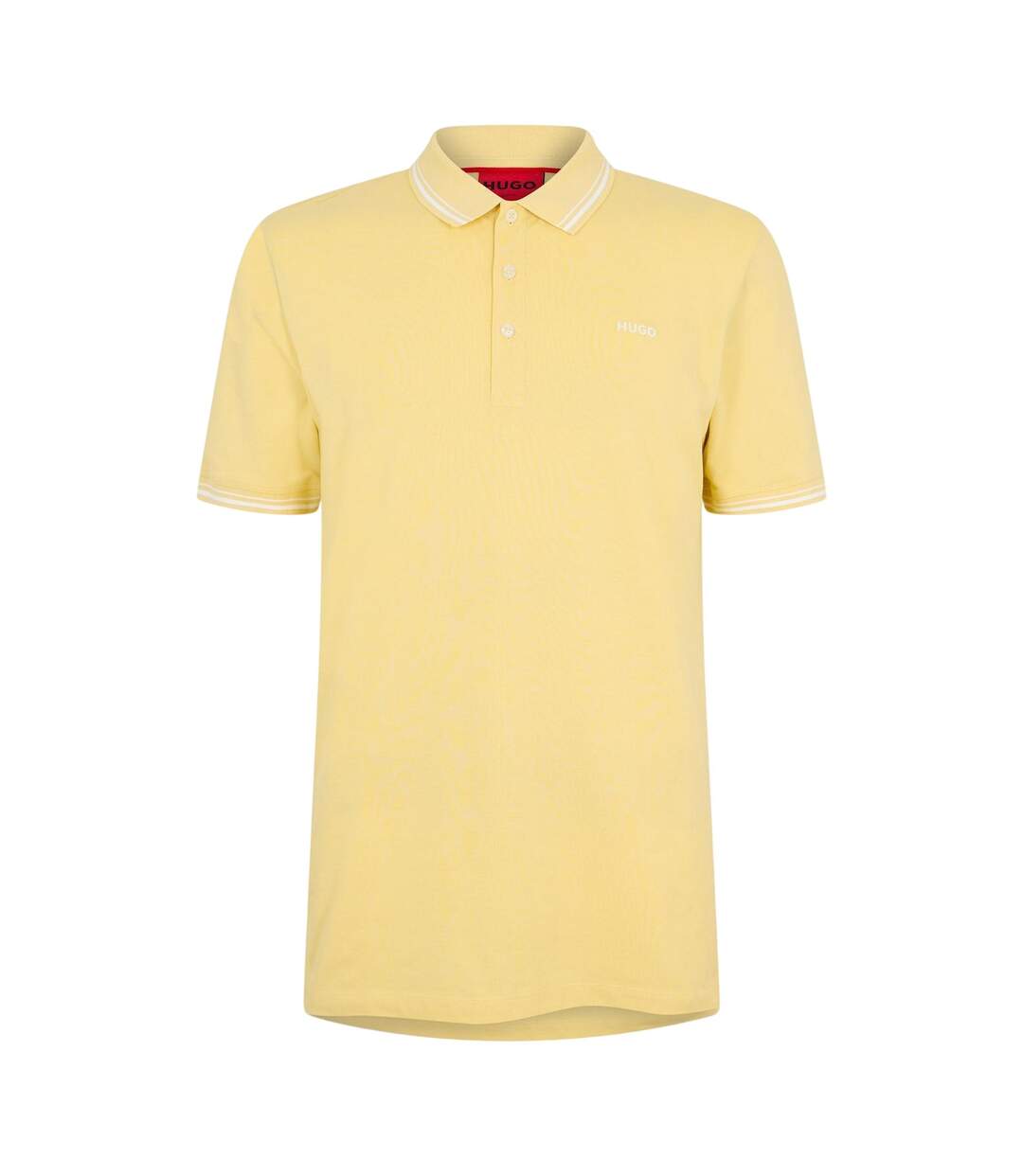 Polo Motif/style À Col Homme Jaune Hugo Boss-1