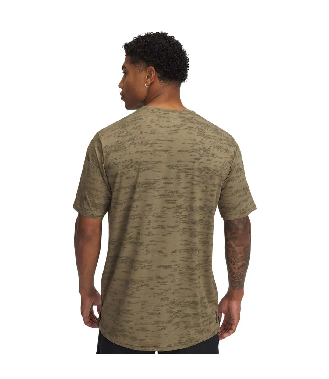 Mens Vanish Crew Neck T-shirt Brown Under Armour-2