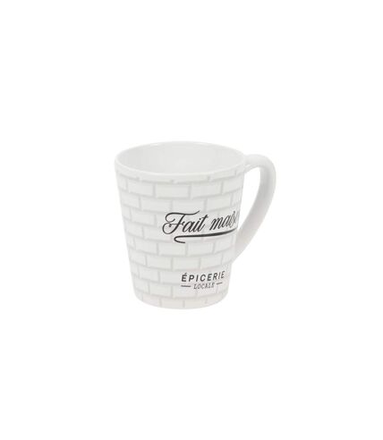 Lot de 6 Mugs en Porcelaine Brooklyn 30cl Blanc