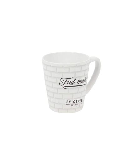 Lot de 6 Mugs en Porcelaine Brooklyn 30cl Blanc