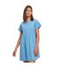 Robe T-shirt Empire Valance Femme Bleu Ciel Urban Classics-3