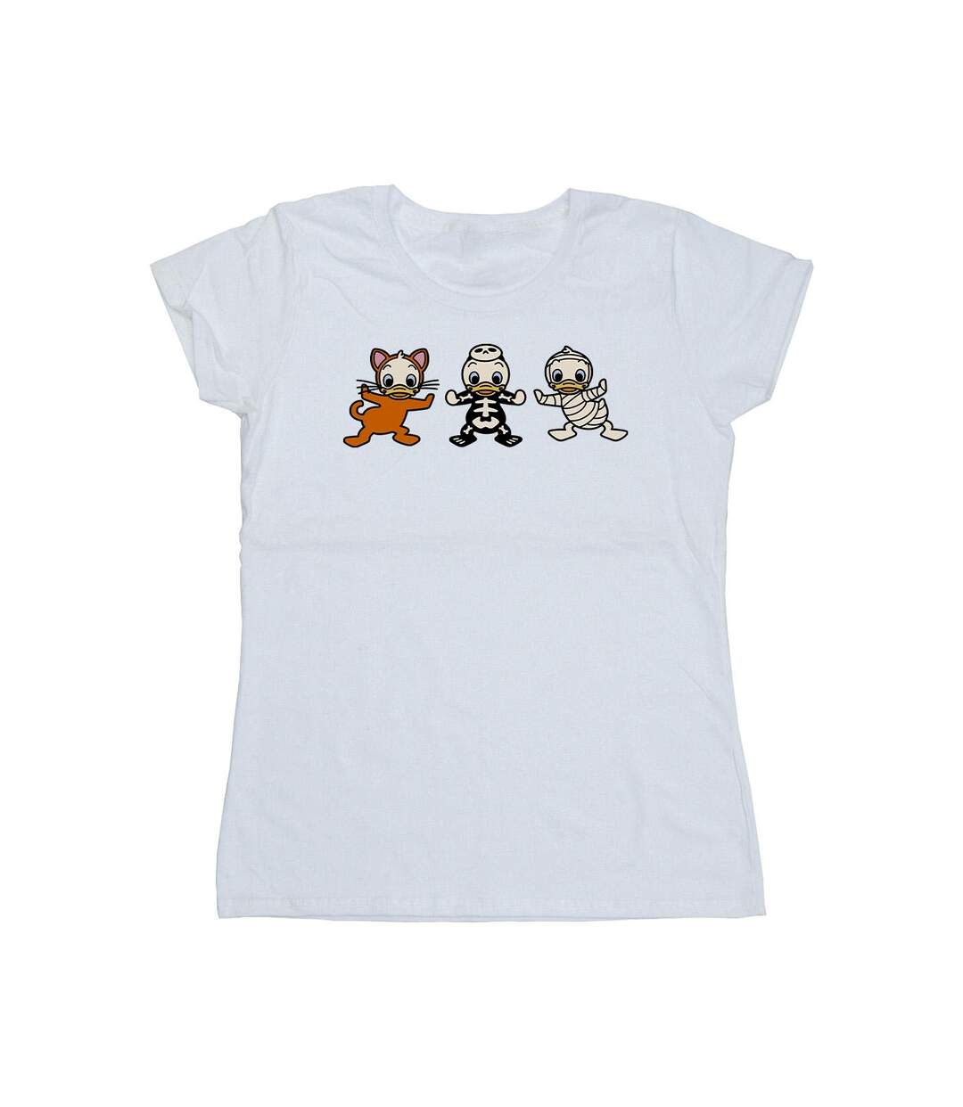 Disney T-shirt en coton Femmes/Dames Duck Tales Halloween Costumes (Blanc) - UTBI33870-1