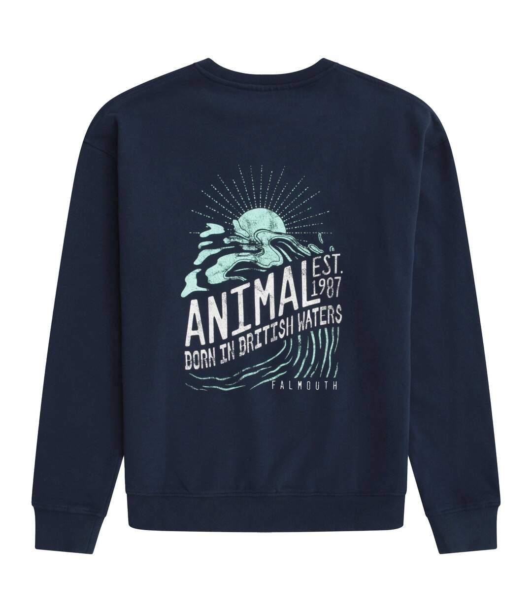 Mens Jonah Falmouth Sweatshirt Navy Animal-2