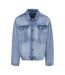 Veste En Jean Homme Nouveau Bleu Clair Délavé Build Your Brand-2