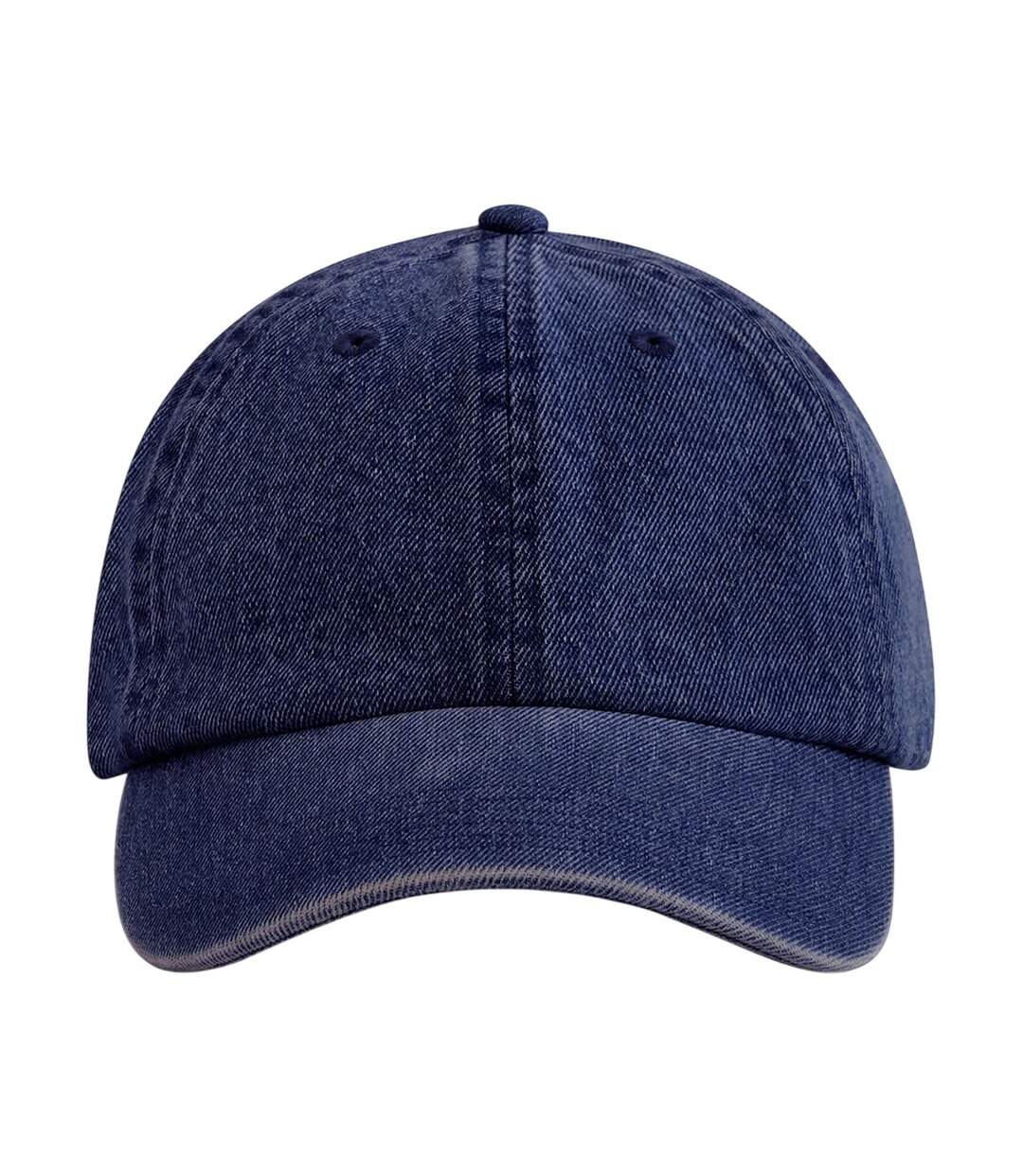 Casquette De Baseball Adulte Bleu Indigo Beechfield-1
