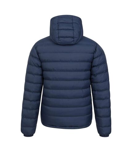 Mountain Warehouse Mens Seasons Faux Fur Lined Padded Jacket (Navy)