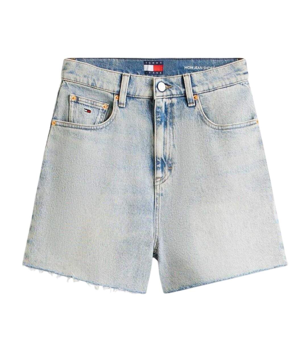 Short En Jean Motif/style Logo Homme Bleu Clair Tommy Jeans-2