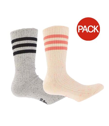 Chaussettes lounge homme gris / beige Adidas