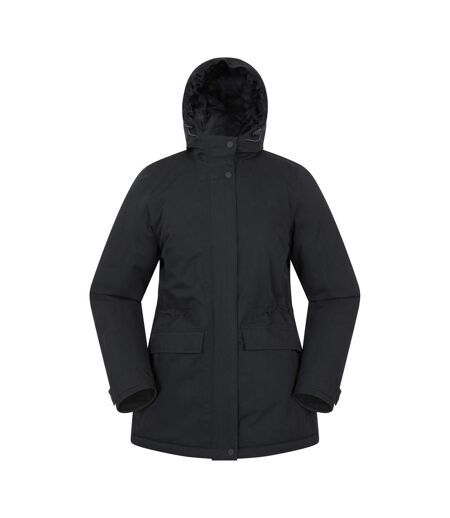 Womens/ladies Maple Waterproof Padded Jacket Black Mountain Warehouse