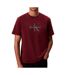 T-Shirt bordeaux homme calvin klein jeans hero lv04rb862g-1