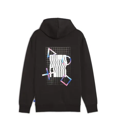 Sweat à capuche noir homme puma x playstation