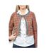 Veste femme courte manches longues col rond