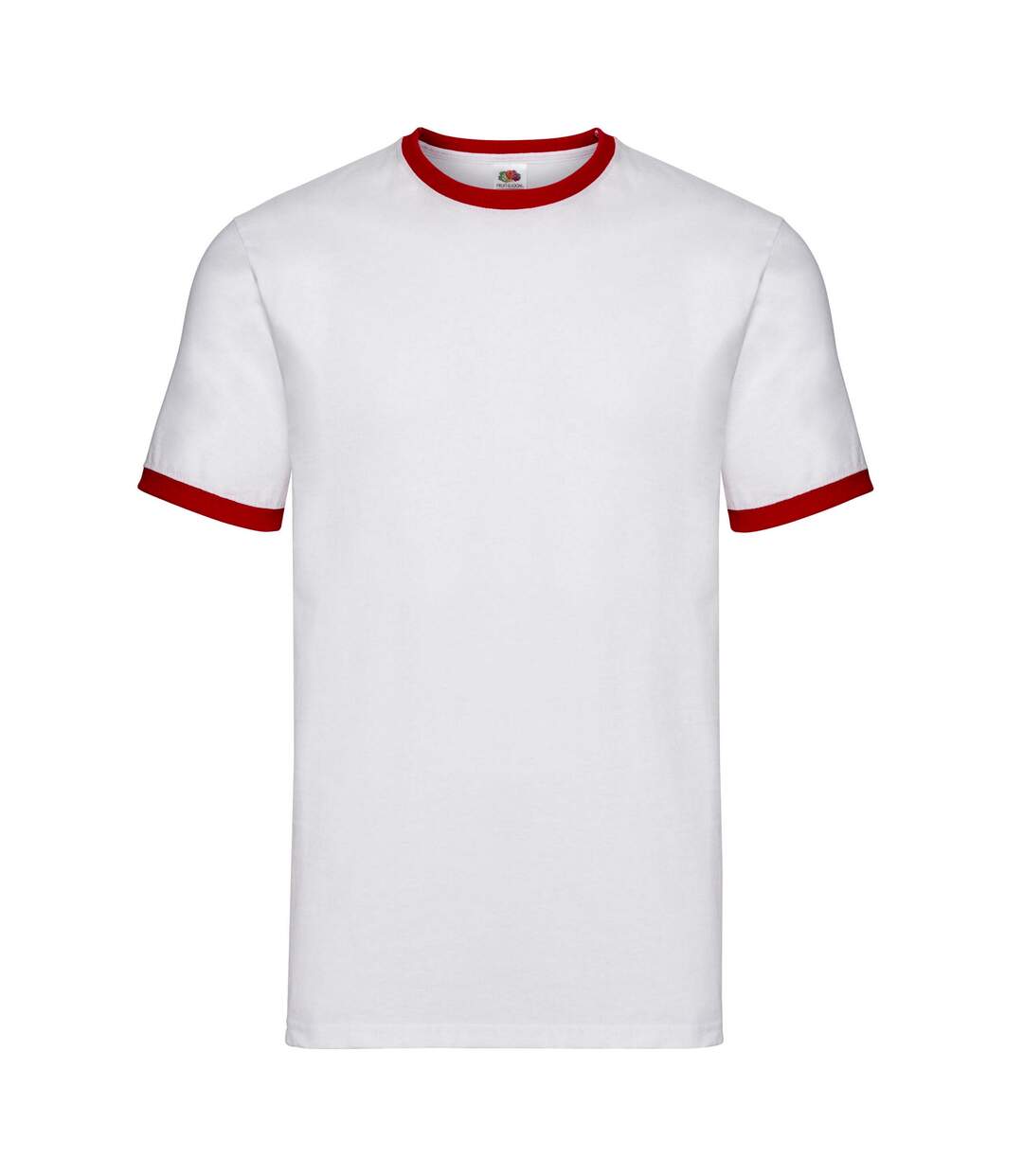 T-shirt homme blanc / rouge Fruit of the Loom