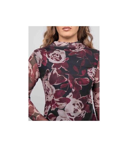 Top mesh imprimé floral FIKABO - Dona X Lisa