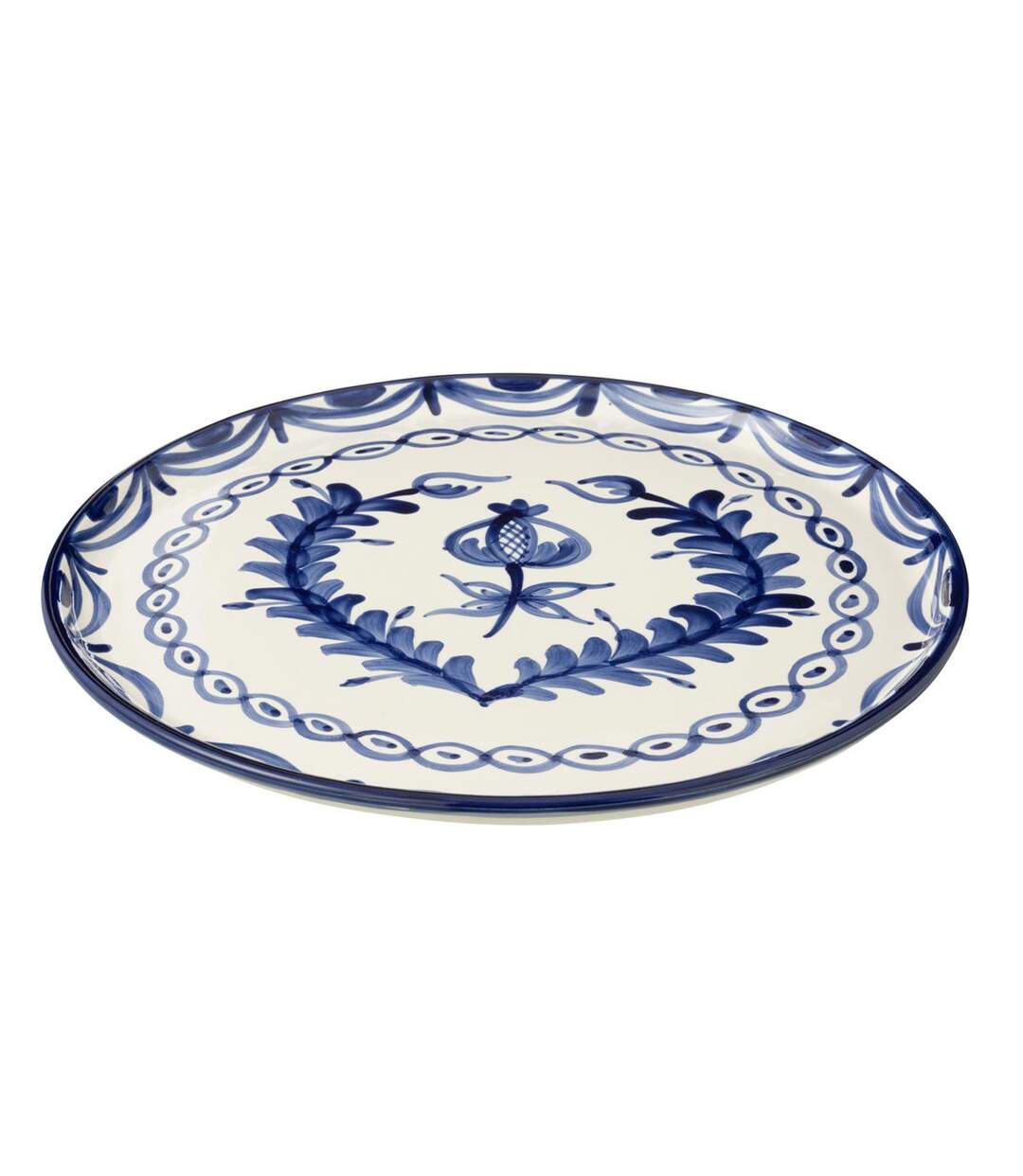 Assiette de Présentation en Céramique Granada 34cm Bleu Cobalt-2