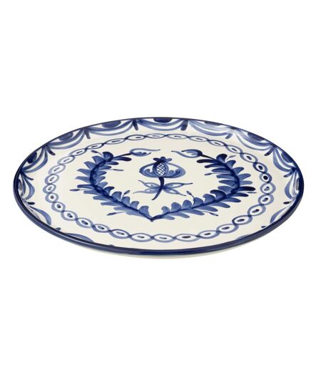Assiette de Présentation en Céramique Granada 34cm Bleu Cobalt