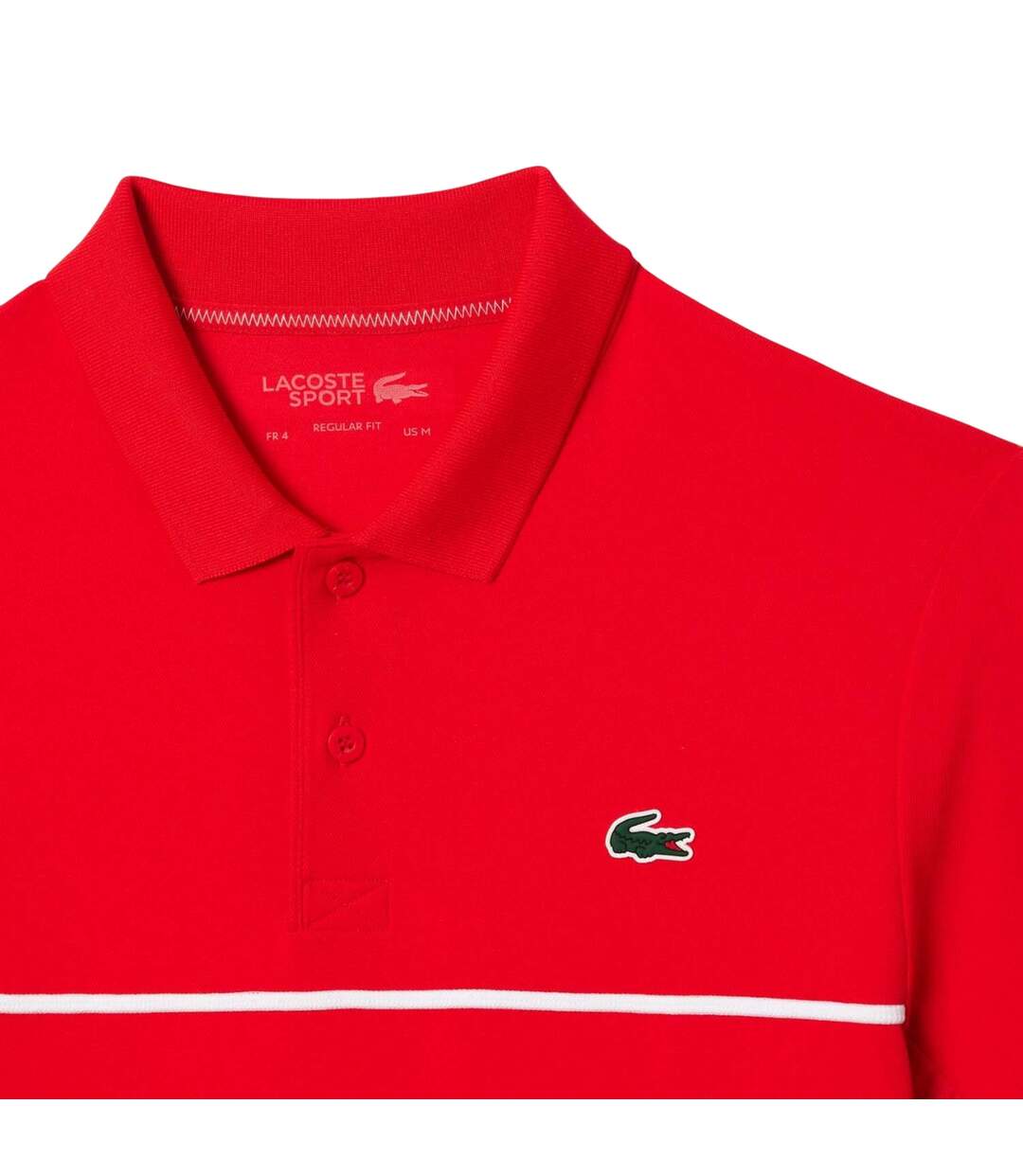 Mens Daniil Medvedev Regular Tennis Polo Shirt Red Lacoste-2