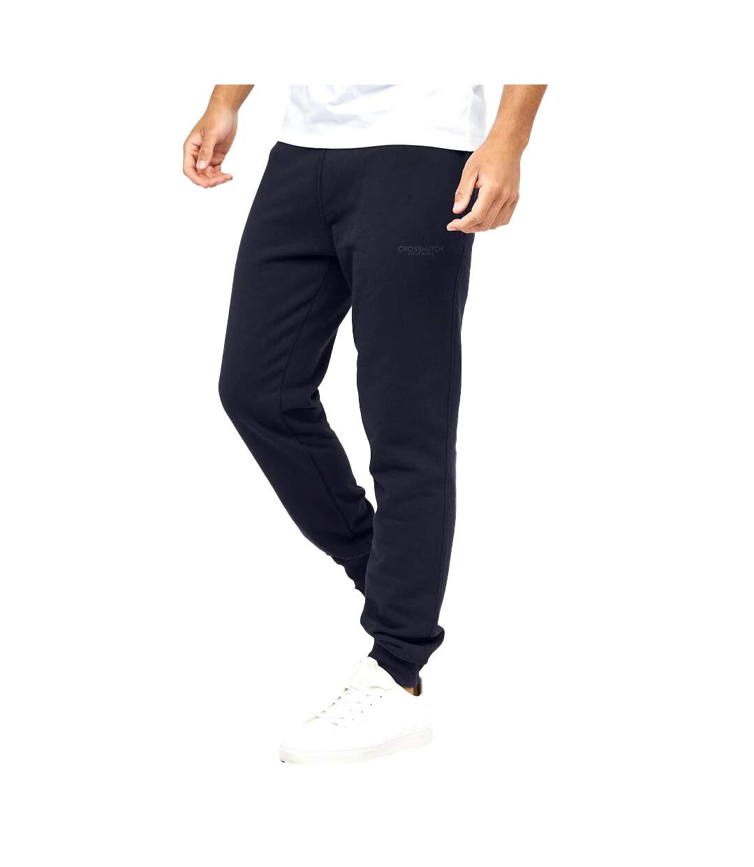 Pantalons De Jogging Mayview Homme Noir Charbon Bleu Marine Crosshatch-2