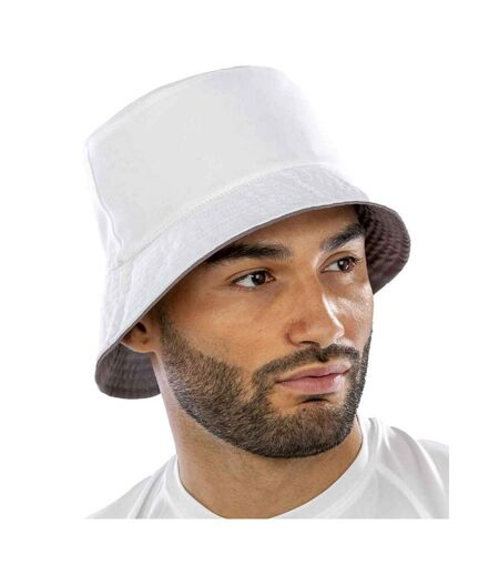 Mens core reversible bucket hat white/white Result Genuine Recycled